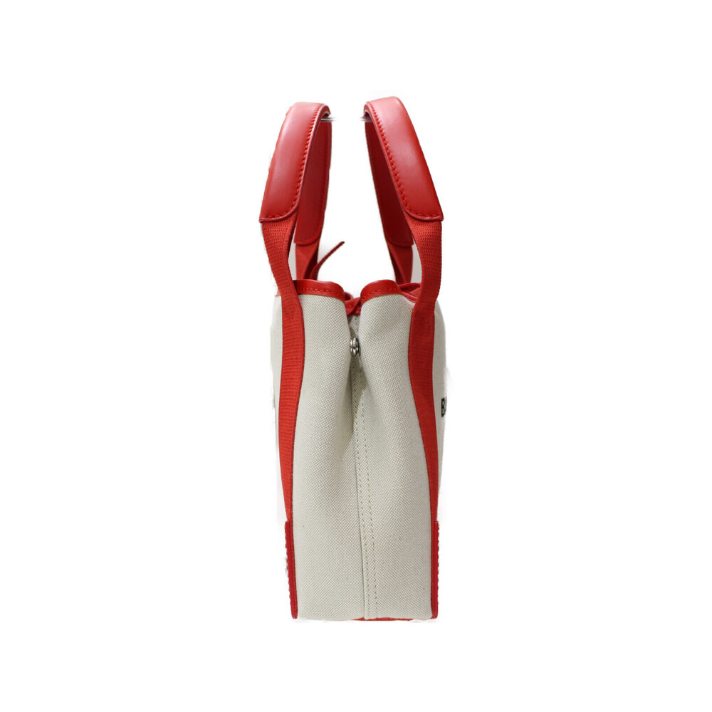 BALENCIAGA Navy Blue Cabas XS leather canvas red off white pouch - Picture 3 of 7